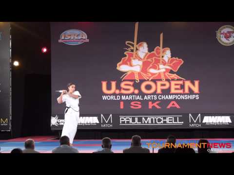 Caitlin Dechelle Women's Traditional Weapons Grand Championship at The 2014 US Open ISKA World Champ