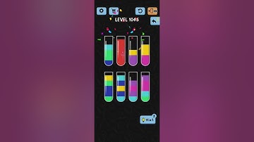 Water Color Sort Level 1045 Walkthrough Solution iOS/Android