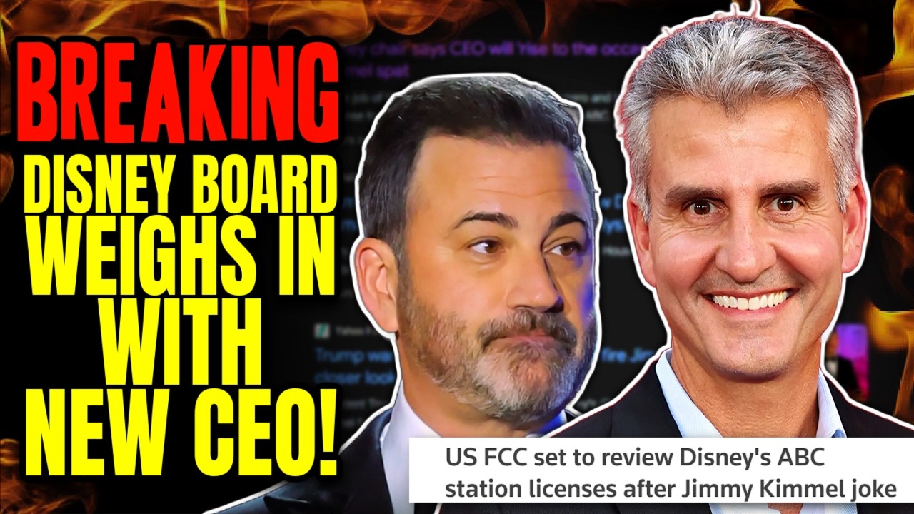 Breaking: Disney Board of Directors JUMPS IN on Jimmy Kimmel's Fate!