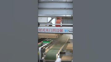 Automatic Loading and Unloading Four Sides Cutting Saw Solid Wood Door 4 Sides Cutting Machine.