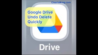 Google Drive Undo Delete Quickly screenshot 5