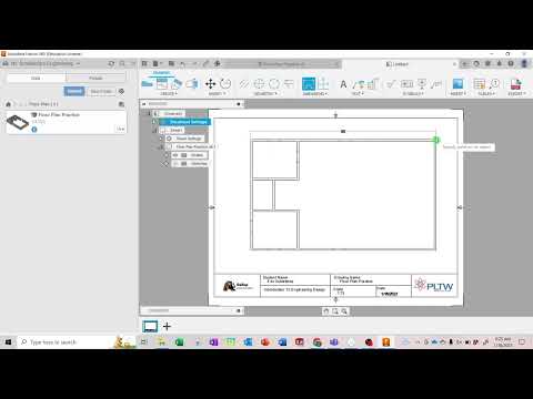 Practice Floor Plan Blueprint in Fusion 360