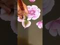 Onestroke leaf Painting with flower #shorts #beginners