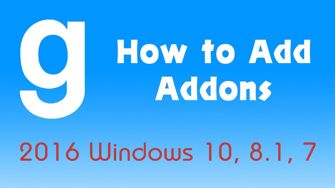 how to install gmod addons