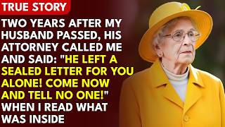 Two Years After My Husband Passed, His Old Attorney Called Me Secretly and Said: He Left Somethi...