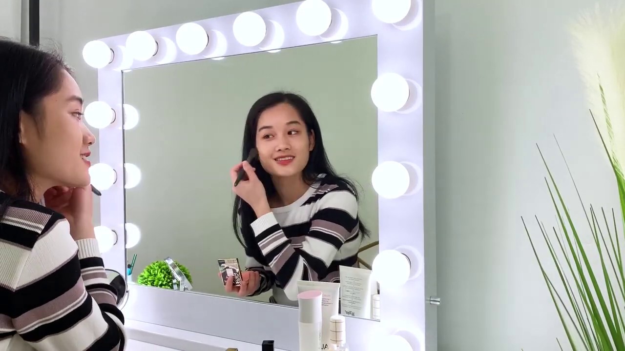 Foto Decoration Co. - MK407 Safe Hollywood Makeup Bulb Mirror - YouTube