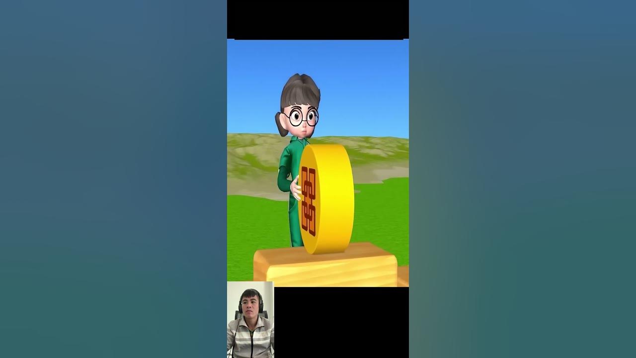 Squid Game Challenge Wooden Wheels Rolling Dalgona Candy #shorts - YouTube