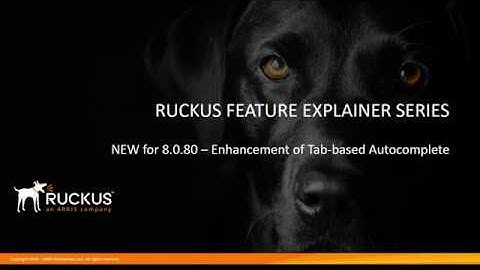 Ruckus ICX 8.0.80 - Enhancement of Tab based Autocomplete