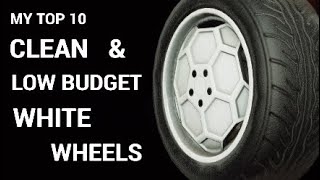 My TOP 10 CLEAN & LOW BUDGET TITANIUM WHITE WHEELS COLLECTION ! | Rocket League
