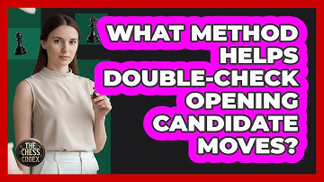 What Method Helps Double-Check Opening Candidate Moves?