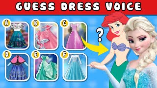 Guess Dress Voice ? | Guess The Voice Disney Character By Dress | Disney Quiz