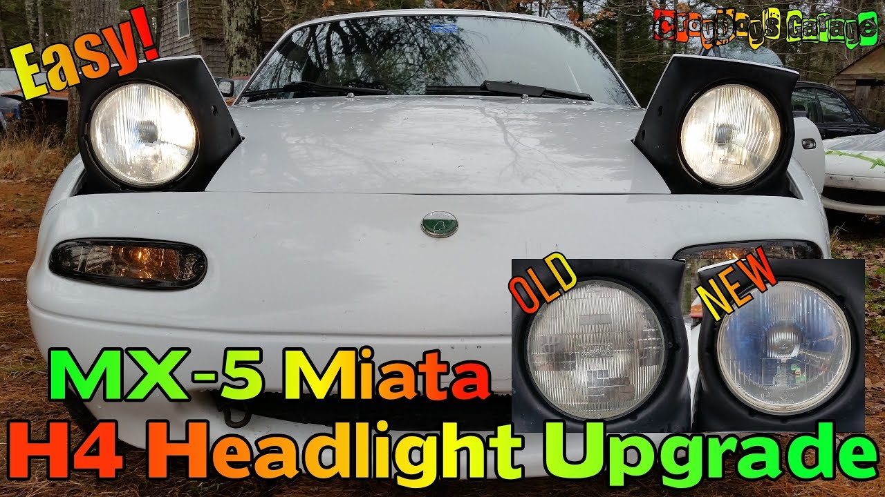 Mx 5 Miata Simple H4 Headlight Upgrade Na You Mx 5 Miata Simple H4 Headlight Upgrade Na