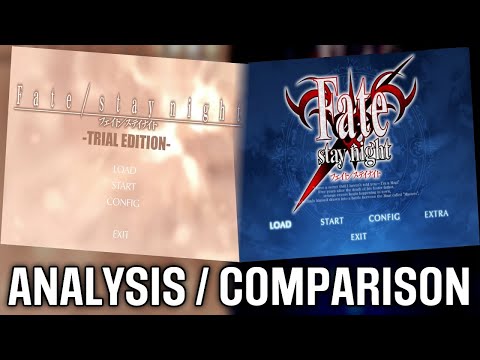 Fate/Stay Night: Trial Edition (Beta?) vs Final [SHORT COMPARISON]
