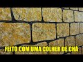 Efeito Pedra Realista Feito Com Uma Colher de Chá e Muita Criativaidade