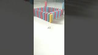 DOMINO COMPILATION WITH AWESOME TRICK  #shorts