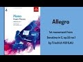 Allegro (from Sonatina in C, op.55, no.1/1) by F. Kuhlau