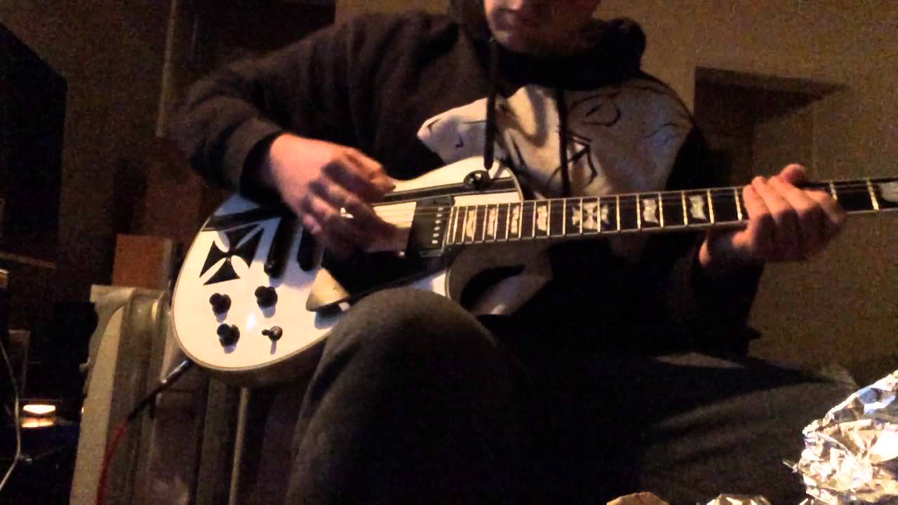 LTD IRON CROSS JAMES HETFIELD GUITAR SAMPLE ( no pedals at all