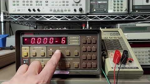 Basic operation of the Keithley 224 Programmable Current Source.