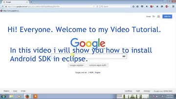 How to install sdk in eclipse Using Eclipse android tutorial