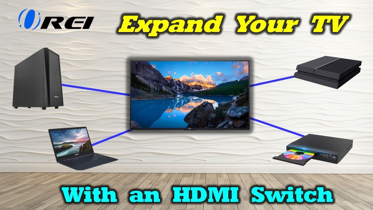 HDMI Switch Expand TV or PC - YouTube