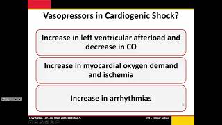 Pressin' Our Luck Pharmacotherapy for Complex Shock States