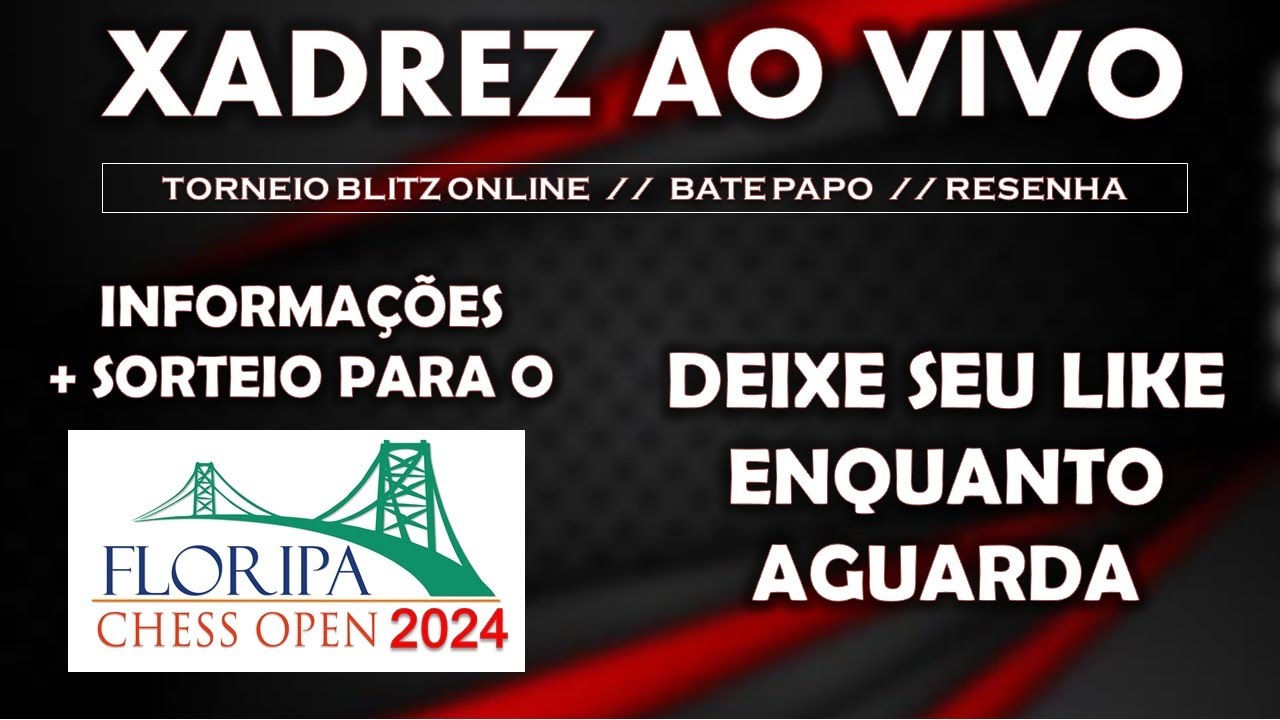 TORNEIO de XADREZ AO VIVO - BLITZ 3+2 com os Inscritos // lichess.org 