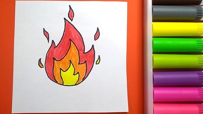 Desenho de Fogo! para Colorir - Colorir.com