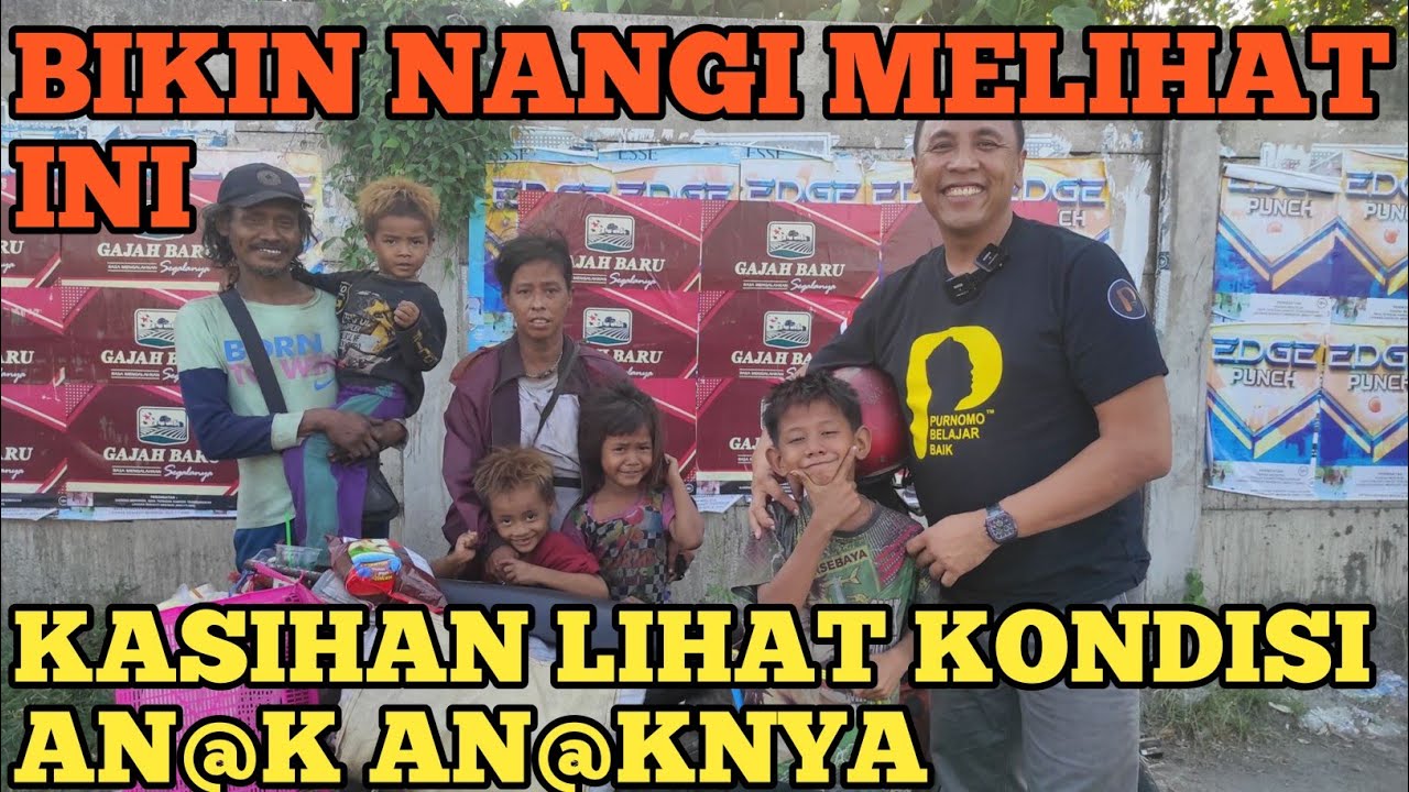 BETAPA KASIHAN NASIB 4 AN@K INI SATU KELUARGA TIDUR DIPINGGIR JALAN ,JARANG MANDI DAN INGIN MAKAN