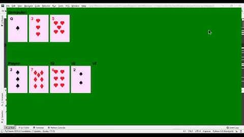 Blackjack (Twenty-one) game in python extended explanation