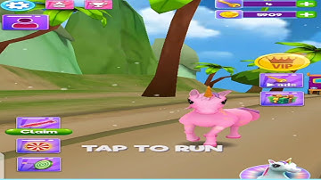 Unicorn run horse run game | android gameplay HD