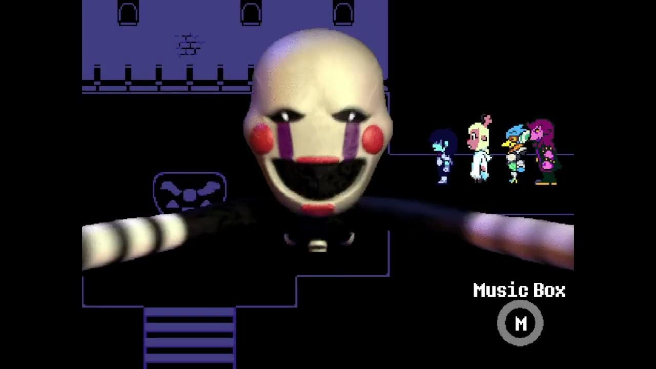 FNAF 2 Puppet & Music Box Deltarune Mechanic Testing [Jumpscare