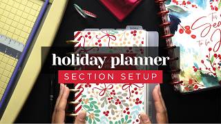 CHRISTMAS PLANNER SETUP :: Setting Up A Holiday Planner Section In My Half Letter Discbound planner