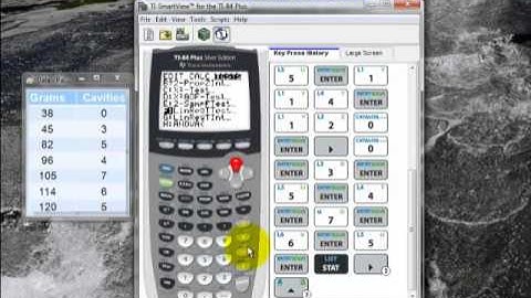 Hypothesis Test for a Correlation with the TI 84 Calculator