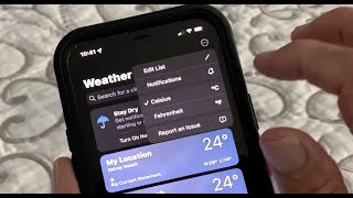 How to change the temperature from Celsius to Fahrenheit in Weather app on iPhone screenshot 3