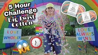 5 HOUR CHALLENGE: BIG TWIST COTTON Summer Poncho