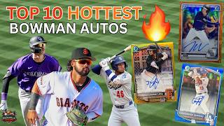 TOP 10 HOTTEST BOWMAN PROSPECT AUTOS | BEST SELLING 1ST BOWMAN AUTOS