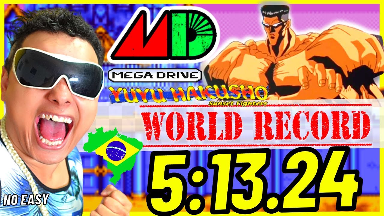 YU YU HAKUSHO WORLD RECORD NORMAL 6:40.77 YUSUKE ! Mega Drive 