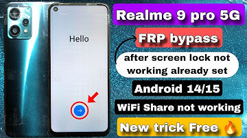 Realme 9 Pro 5G FRP BYPASS android 14/15 || Realme 9 Pro 5G google account bypass without PC || new🔥