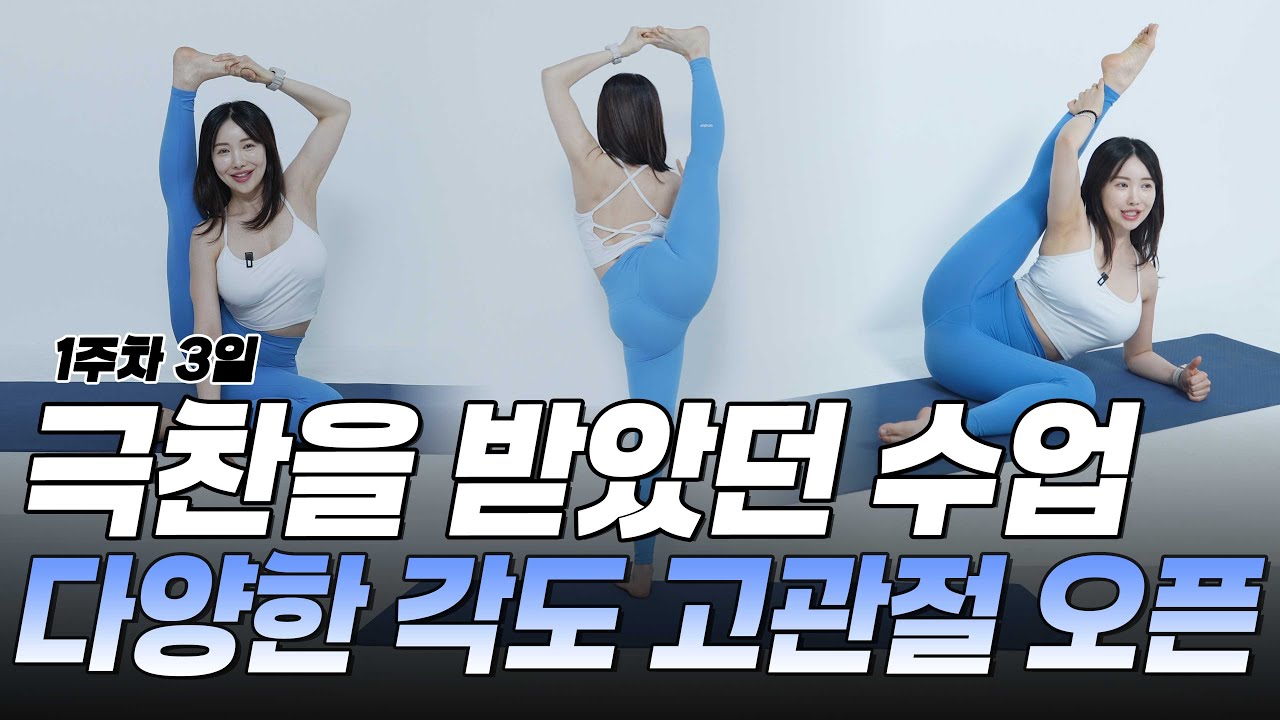 [ 중고급 3탄] 유연성과 가동성의 차이점과 다양한 각도록 고관절 오픈하여 유연성 기르는 방법