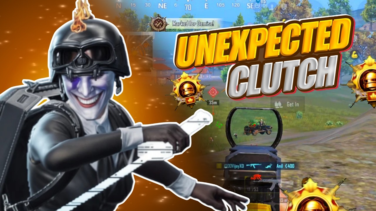 UNEXPECTED CLUTCH 💀 1v4 Squad Wipe 🔥 BGMI Gameplay - YouTube