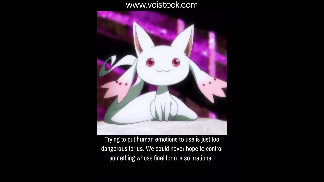 Human emotions and incubators Kyubey Madoka☆Magica VoiStock 