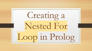 Creating a Nested For Loop in Prolog