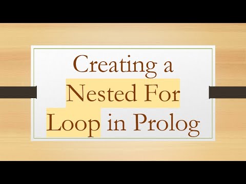 Creating a Nested For Loop in Prolog
