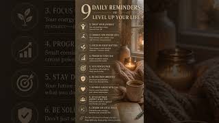 9 Daily Reminders to Reset Your Mind 💡 | Calm Motivation for Success &amp; Self Gro