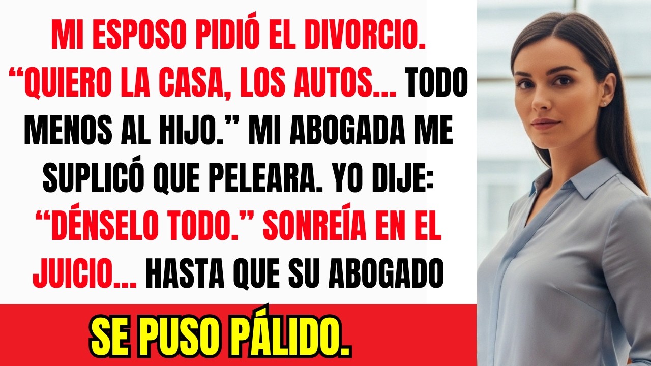Firmó el divorcio sonriendo… hasta que su abogado le susurró la verdad