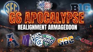 CFB Realignment Apocalypse DEVASTATES The G6 Conferences | What If The Big Ten & SEC Go to 24 Teams