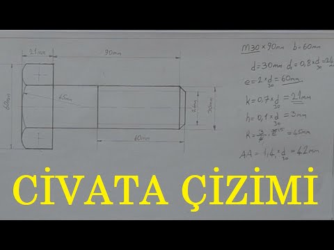 Video: Cıvata Nasıl çizilir