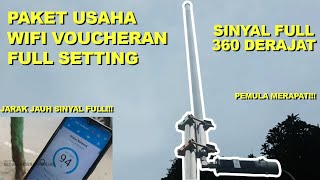 SINYAL FULL STABIL !!! paket alat usaha wifi voucheran RT RW NET - cocok untuk pemula bahkan pro