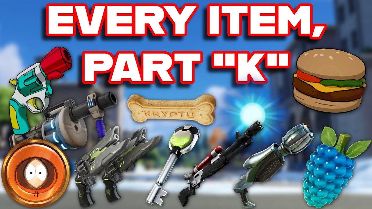 Ranking EVERY ITEM In FORTNITE ALPHABETICALLY (Part 