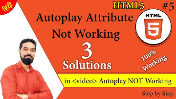 Video autoplay attribute NOT work | Fixed it | video autoplay attribute 3 solution